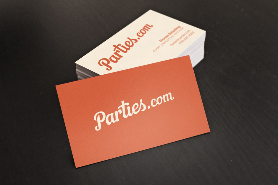 Parties.com Business Cards